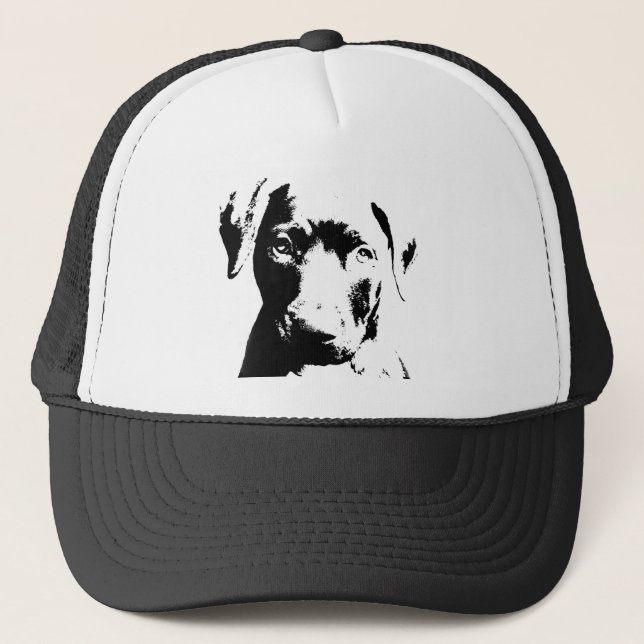 Gorra De Camionero Cara de cachorro de Pitbull (Anverso)