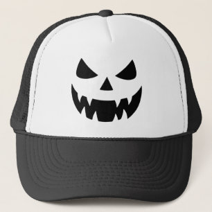 Gorra De Camionero Cara de calabaza clásica, espeluznante