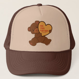 Gorra De Camionero Cara de color marrón de oso suave