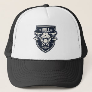 Gorra De Camionero Cara de gran toro enojada