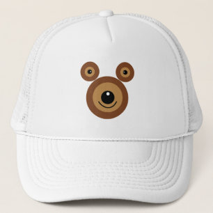 Gorra De Camionero Cara de oso divertida