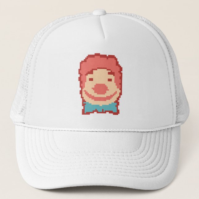 Gorra De Camionero Cara de payaso pixelada linda  (Anverso)