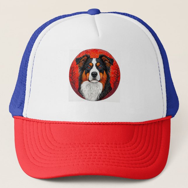 Gorra De Camionero Cara de perro lindo (Anverso)