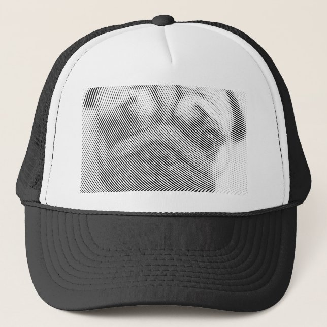 Gorra De Camionero Cara de pug (Anverso)