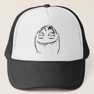 Gorra De Camionero Cara de risa Meme cómico de la rabia de PFFTCH