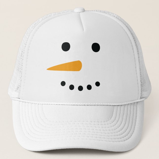 Gorra De Camionero Cara de Snowman (Anverso)