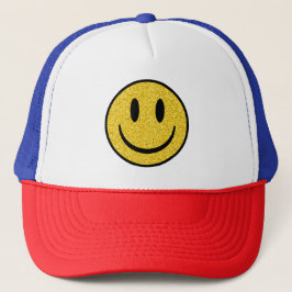 Gorra De Camionero Cara de sonrisa purpurina