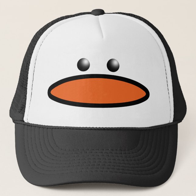 Gorra De Camionero Cara del pingüino (Anverso)