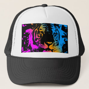 Gorra De Camionero CARA del TIGRE de la NUEVA OLA de los años 80 del
