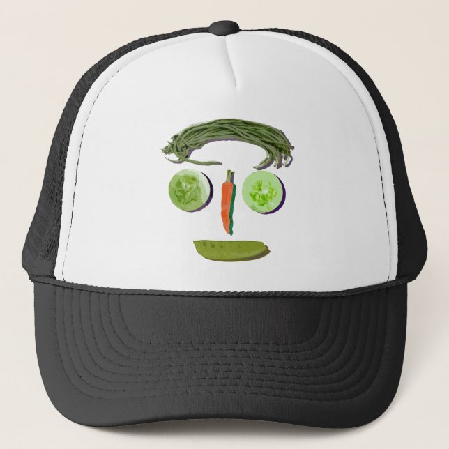 Gorra De Camionero Cara del Veggie (Anverso)