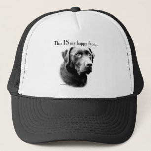 Gorra De Camionero Cara feliz de laboratorio
