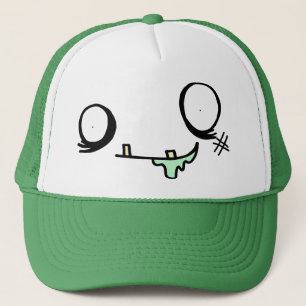 Gorra De Camionero Cara feliz del zombi