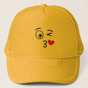 Gorra De Camionero Cara lanzando un beso