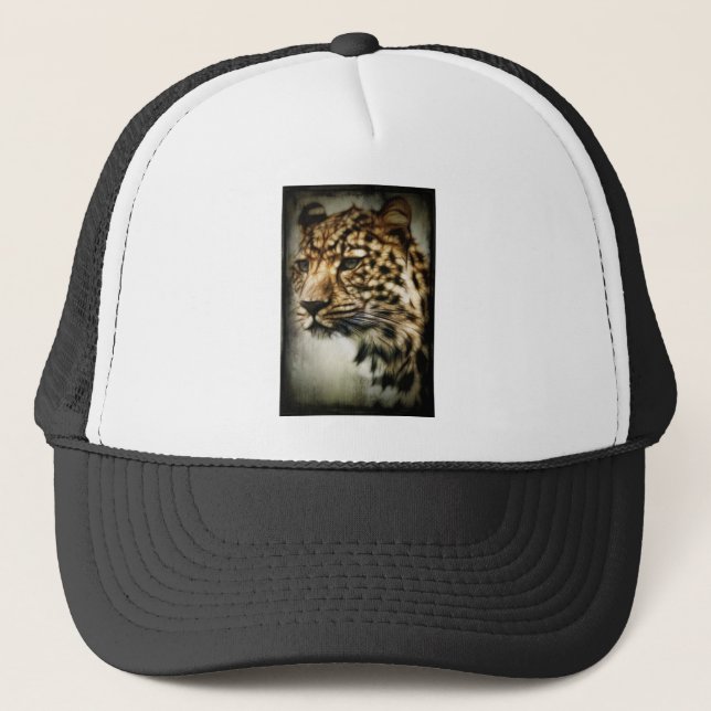 Gorra De Camionero Cara leopardo (Anverso)