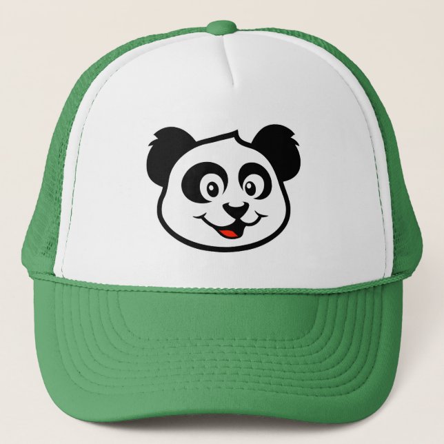 Gorra De Camionero Cara linda de la panda (Anverso)