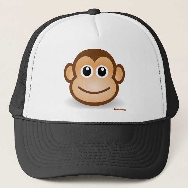 Gorra De Camionero Cara linda del mono (Anverso)