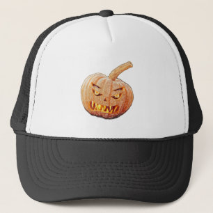 Gorra De Camionero Cara media y fea de calabaza