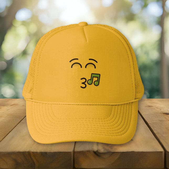 Gorra De Camionero Cara Silbando con Ojos Sonrientes (Subido por el creador)