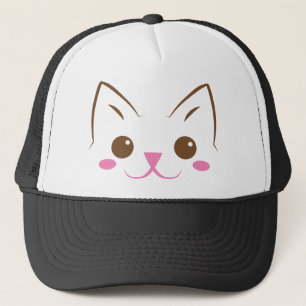 Gorra De Camionero ¡Cara simple del gato tan linda!