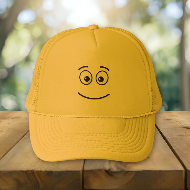 Gorra De Camionero Cara Sonriente con Ojos Abiertos (Subido por el creador)