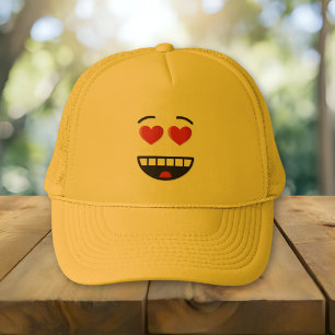 Gorra De Camionero Cara sonriente con ojos en forma de corazón