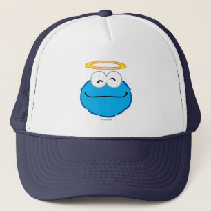Gorra De Camionero Cara sonriente de cookie con Halo