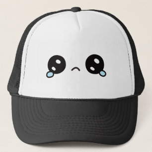 Gorra De Camionero Cara Triste Adorable Ojos Llorosos