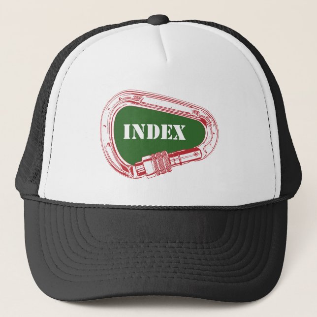 Gorra De Camionero Carabiner de ascenso de índice (Anverso)
