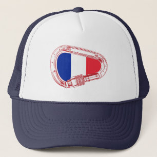 Gorra De Camionero Carabiner de escalada con bandera de Francia
