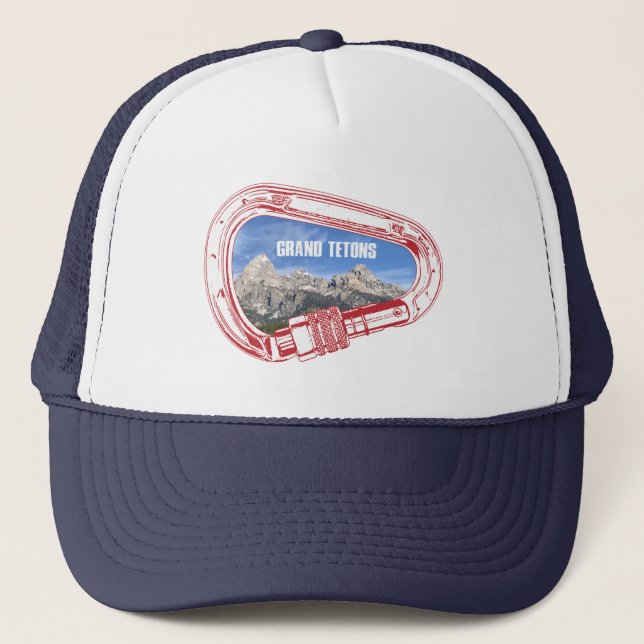 Gorra De Camionero Carabiner de escalada de los grandes tetones (Anverso)