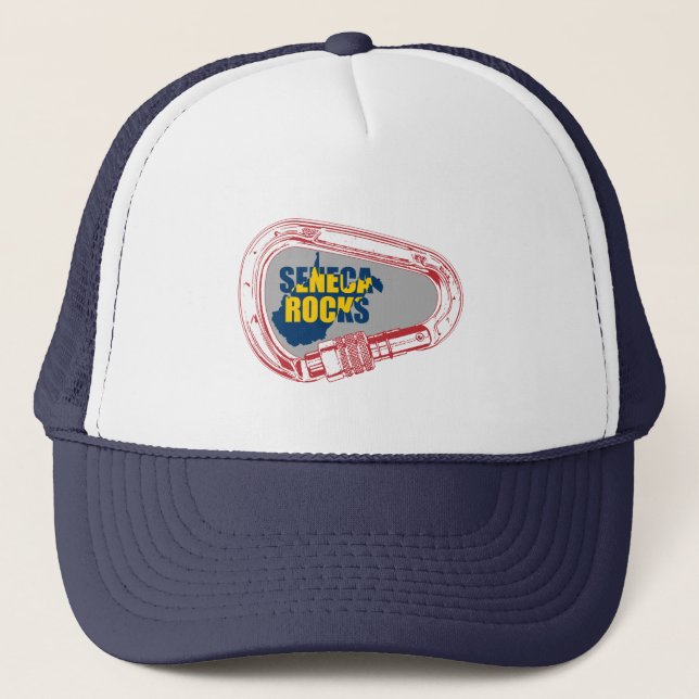 Gorra De Camionero Carabiner de escalada de Rocas Seneca (Anverso)