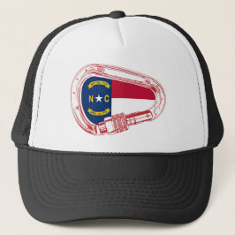 Gorra De Camionero Carabiner de la bandera de Carolina del Norte esca