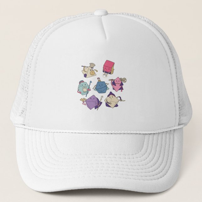 Gorra De Camionero Caracteres de dados (Anverso)