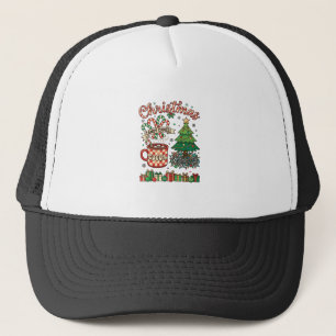 Gorra De Camionero Caramelos de Navidad Cacao Caos Árbol Taza Regalo