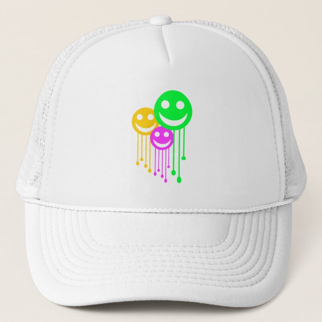 Gorra De Camionero Caras sonrientes (Anverso)