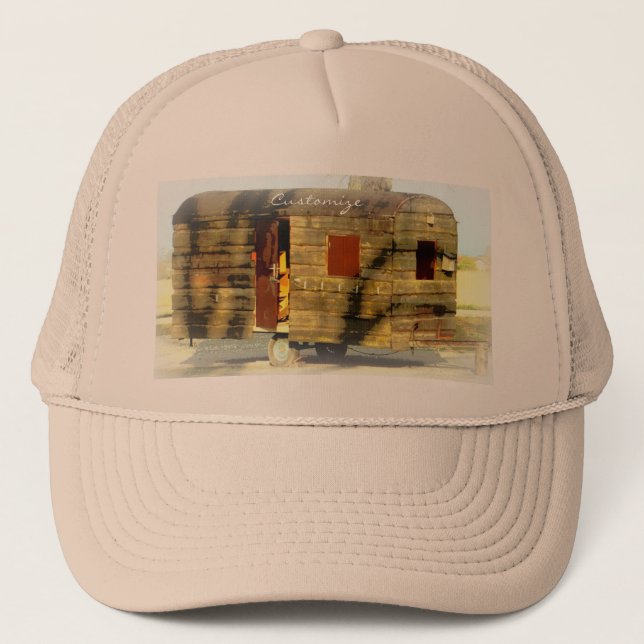 Gorra De Camionero Caravana gitana de madera templada (Anverso)