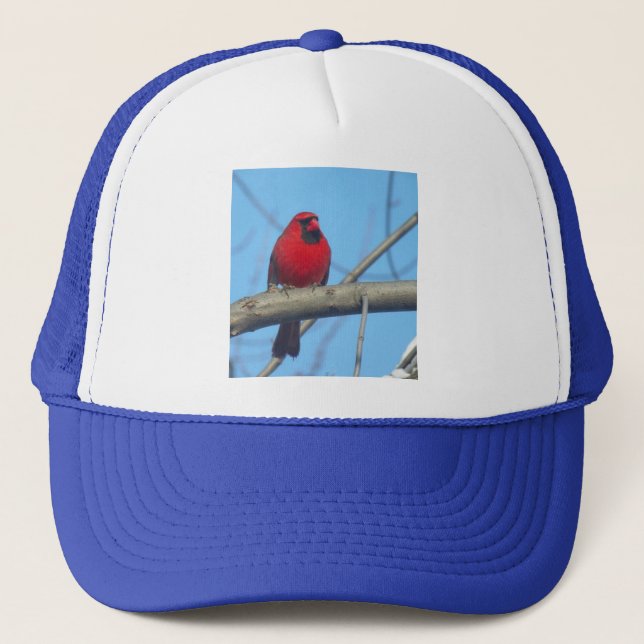Gorra De Camionero Cardenal rojo/pájaro (Anverso)