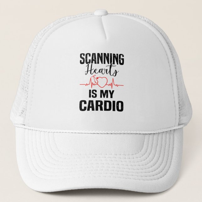 Gorra De Camionero Cardiología Cirugía Cardíaca Cardióloga (Anverso)
