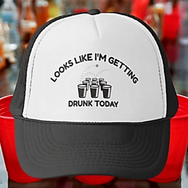 Gorra De Camionero Carga de vibraciones en ebrio | Beer Pong Life Des (Subido por el creador)