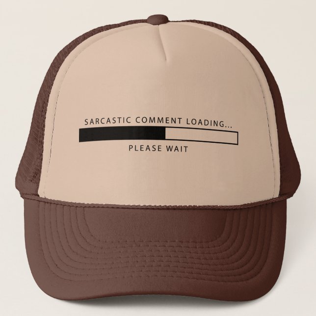 Gorra De Camionero Cargamento sarcástico del comentario (Anverso)