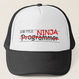 Gorra De Camionero Cargo Ninja - programador