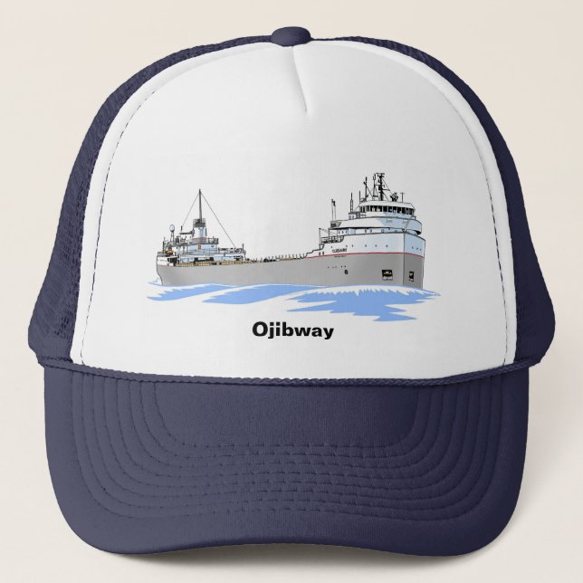 Gorra De Camionero Carguero de los Grandes Lagos Ojibway (Anverso)