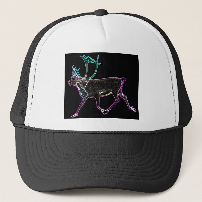 Gorra De Camionero Caribou Eléctrico (Anverso)