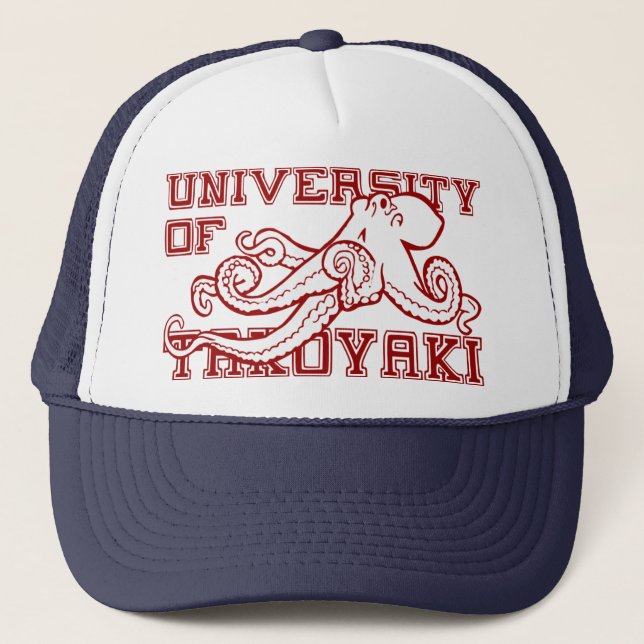 Gorra De Camionero Caricatura del pulpo japonés de la Universidad de  (Anverso)
