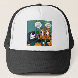Gorra De Camionero Caricatura Divertida de Noticias Conservadoras