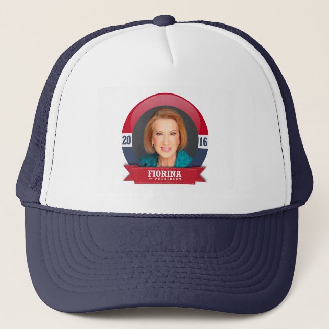 Gorra De Camionero Carly Fiorina para el presidente 2016 (Anverso)