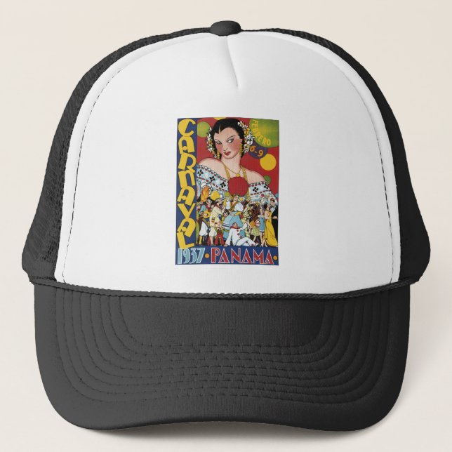 Gorra De Camionero Carnaval 1937 de Panamá (Anverso)