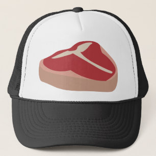 Gorra De Camionero Carne Acero crudo Carne Proteína fresca Corteza de