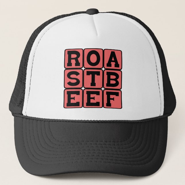 Gorra De Camionero Carne Asada, fiambre de sandwich (Anverso)