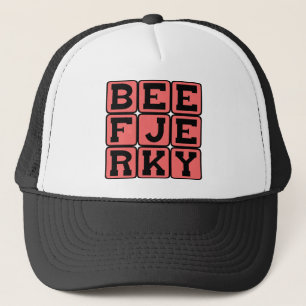 Gorra De Camionero Carne de res Jerky, Tratamiento deshidratado